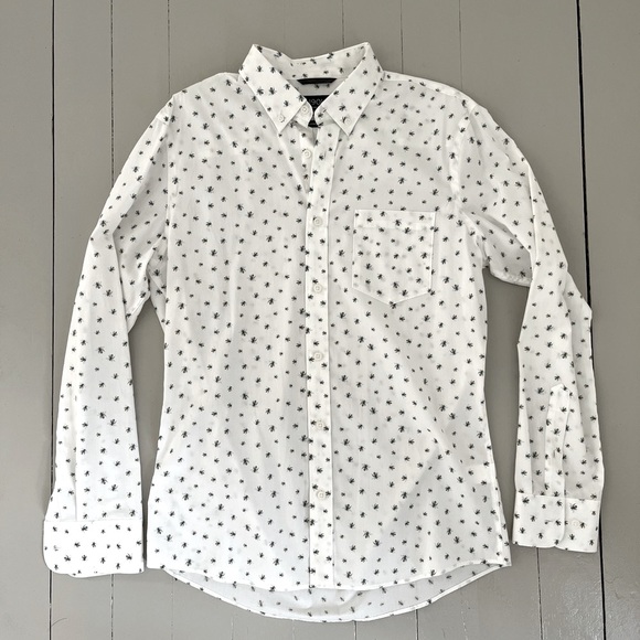1901 Button-Down Bug Print Shirt - Picture 1 of 2